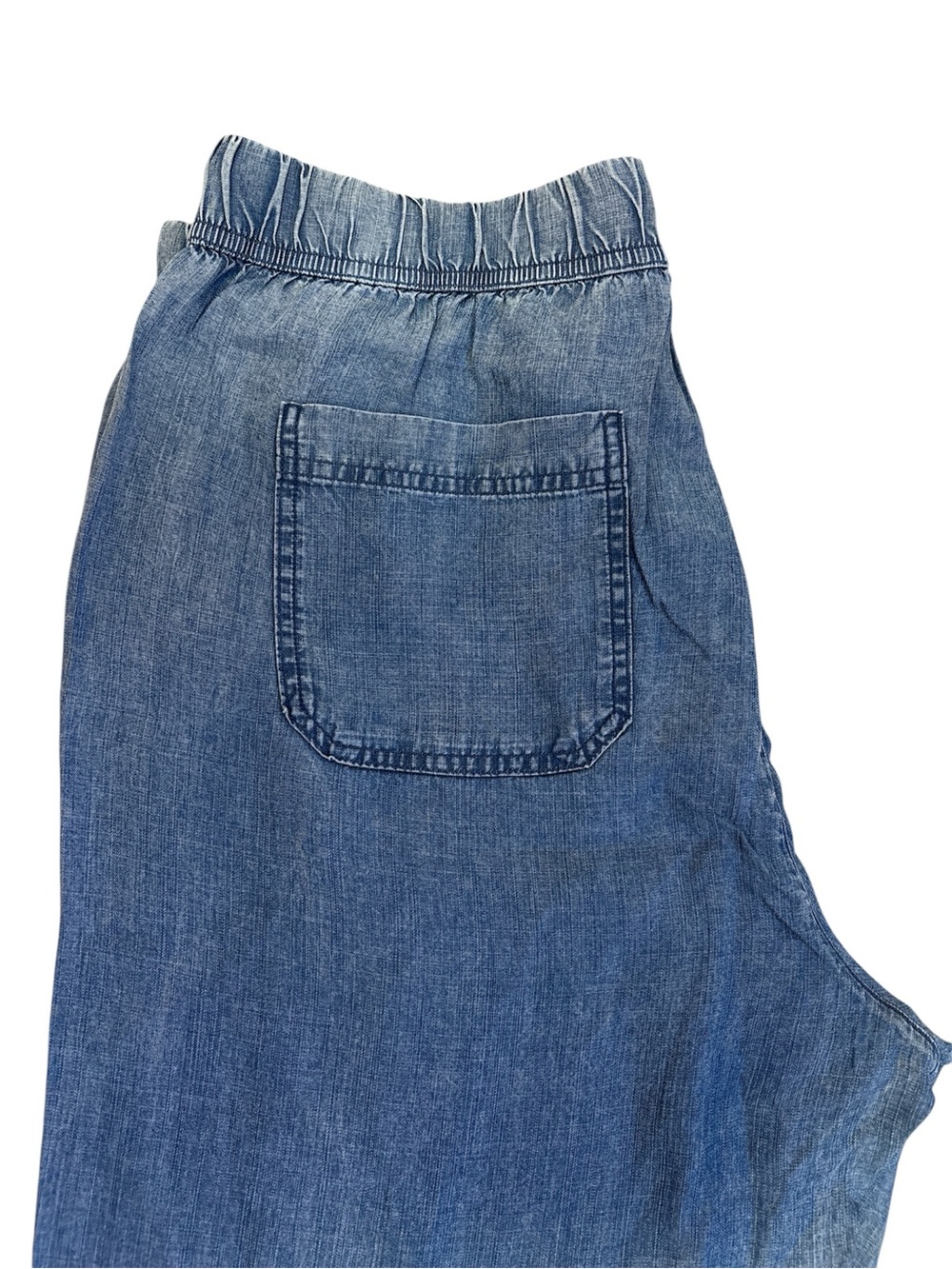 Splendid Blue Chambray Drawstring Crop Pants Sz/XL NWT. - Picture 8 of 10